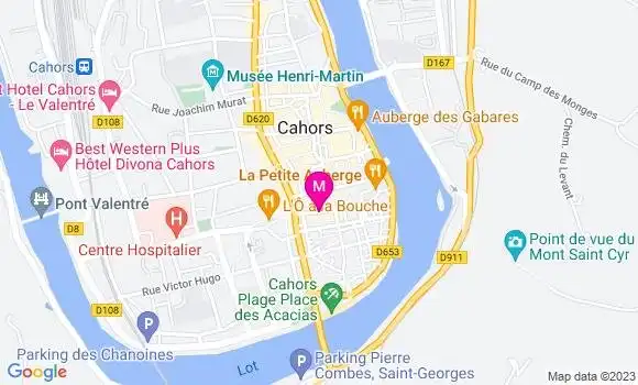 Localisation Restaurant  Le Bergougnoux