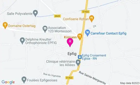 Localisation Restaurant  Ville de Strasbourg