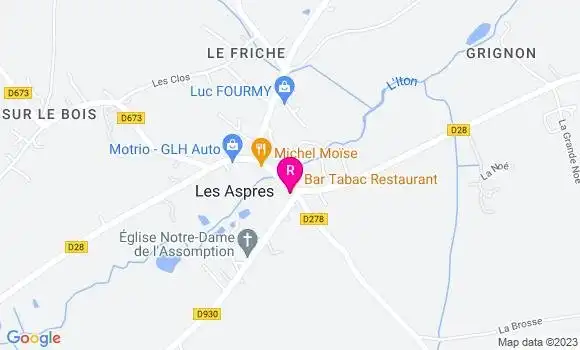 Localisation Bar Tabac Restaurant