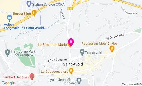 Localisation Le Bistrot de Mario