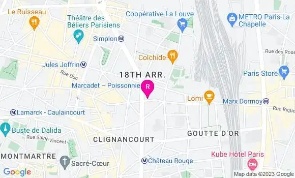 Localisation Restaurant Africain Chez Odette