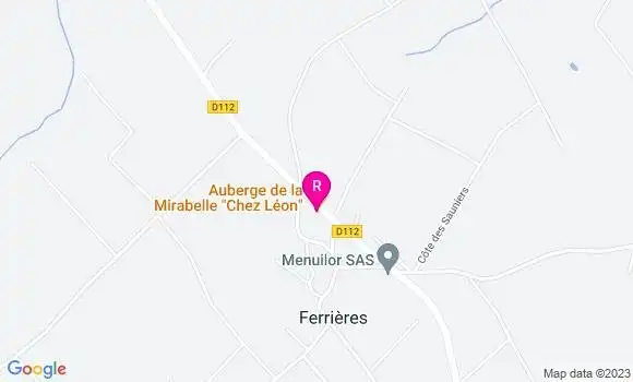 Localisation Auberge de la Mirabelle
