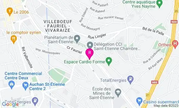 Localisation Brasserie Le Reflet