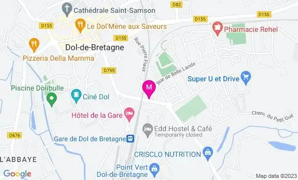 Localisation Restaurant  Le Relais de Belle Lande