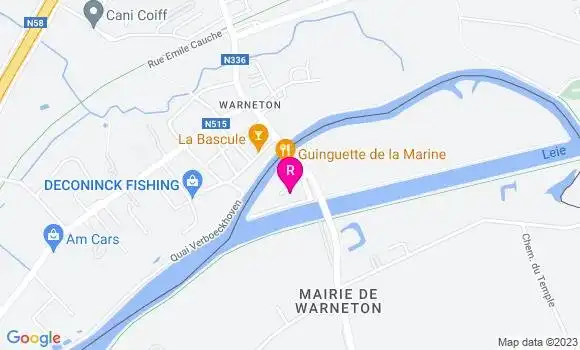 Localisation Restaurant  Guinguette de la Marine