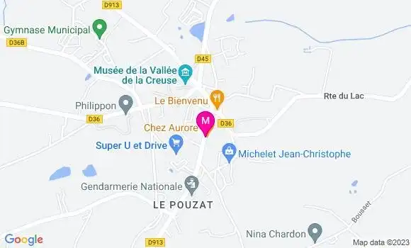 Localisation Pizzeria Chez Aurore