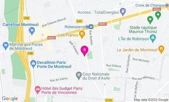Localisation Restaurant  L