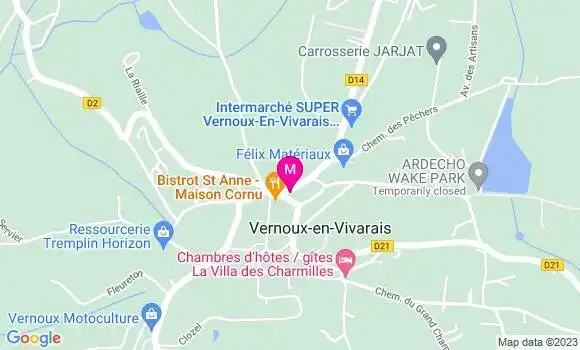 Localisation Restaurant  Le Relais des Arts