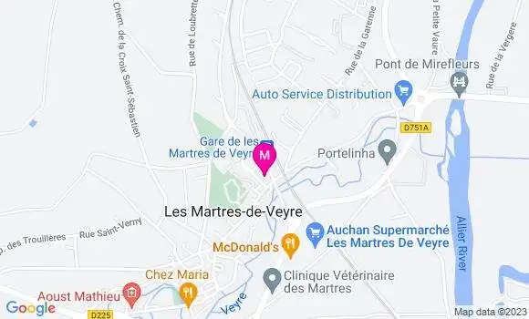 Localisation Restaurant  Le Saint Martial