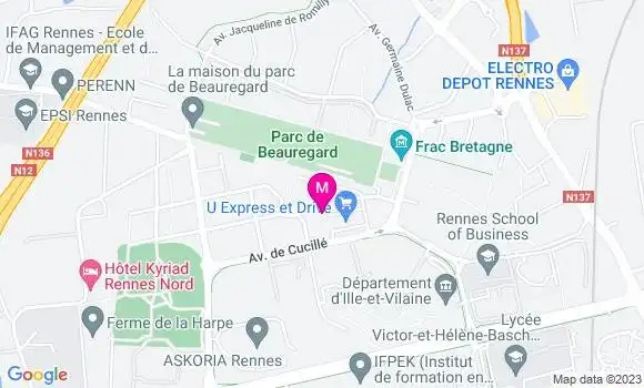 Localisation Restaurant  Le Beauregard