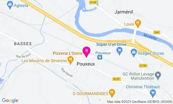Localisation Pizzeria L