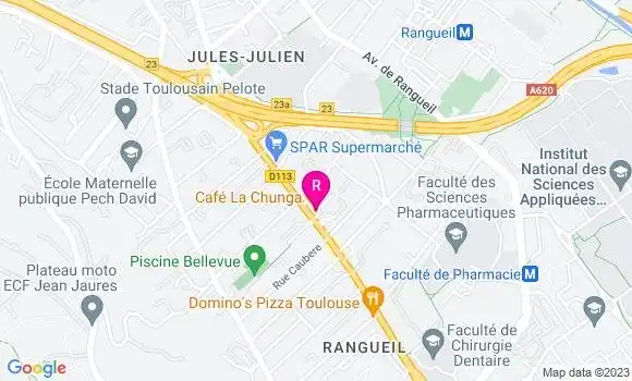 Localisation Restaurant  La Chunga