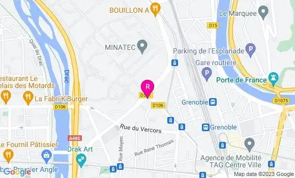 Localisation Brasserie du Carré