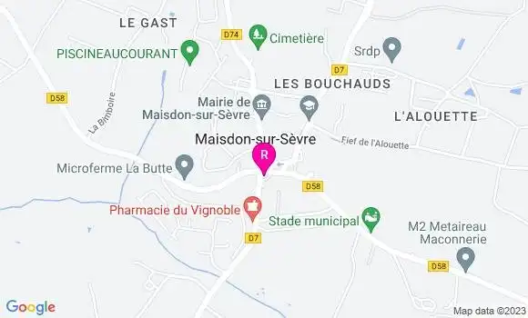 Localisation Restaurant  Maisdon la Table
