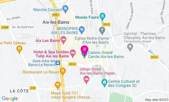 Localisation La Brasserie du Casino