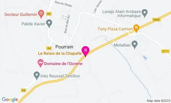 Localisation Restaurant  Le Relais de la Chapelle