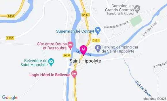Localisation Restaurant  Le Saint Hippolyte