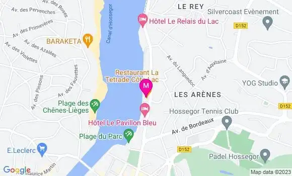 Localisation Restaurant  La Tetrade Côte Lac