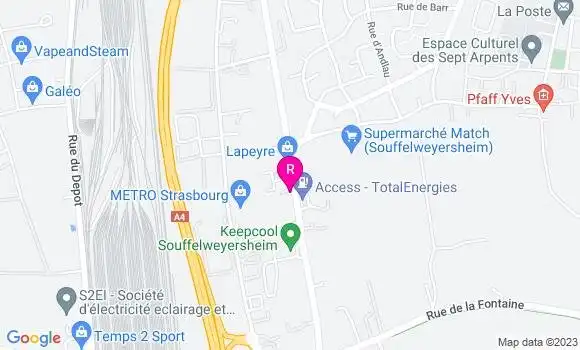 Localisation Restaurant  A la Souffel