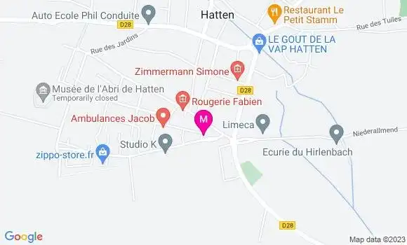 Localisation Pizzeria Le Lambrusco