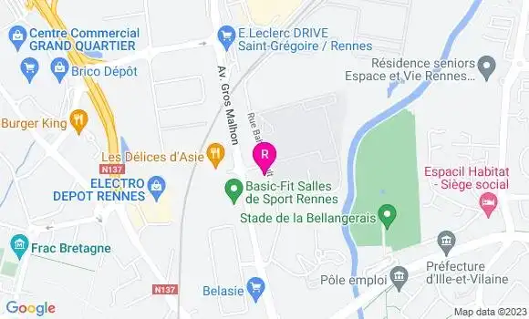 Localisation Restaurant  Le Duo