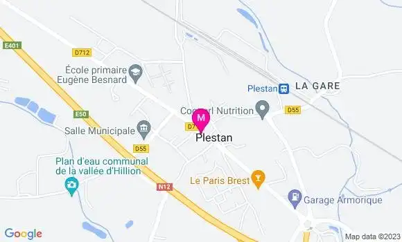 Localisation Restaurant  Le Carmoran