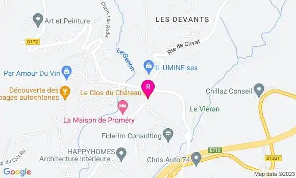 Localisation Restaurant  Le Clos du Château