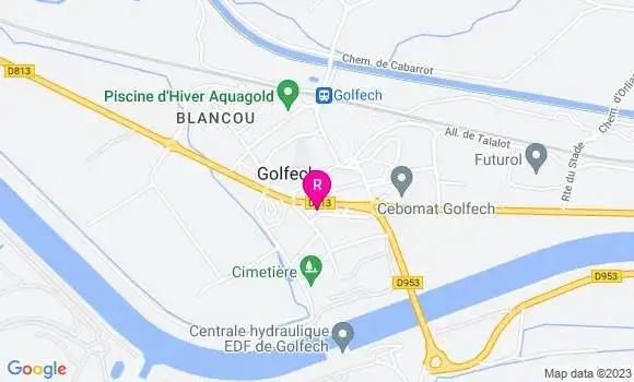 Localisation Restaurant  La Table du Boucher