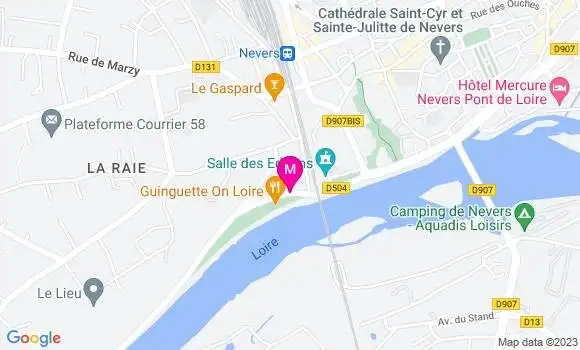 Localisation Restaurant  Guinguette On Loire