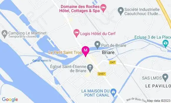 Localisation Restaurant  Le Petit Saint Trop