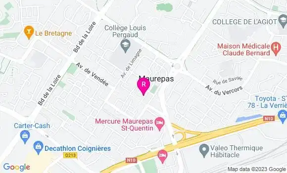 Localisation Restaurant  Le Maurepas