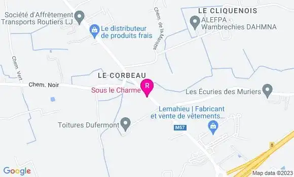 Localisation Restaurant  Sous le Charme
