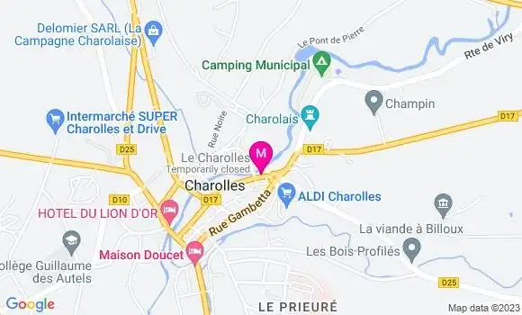 Localisation Restaurant  Le Charolles
