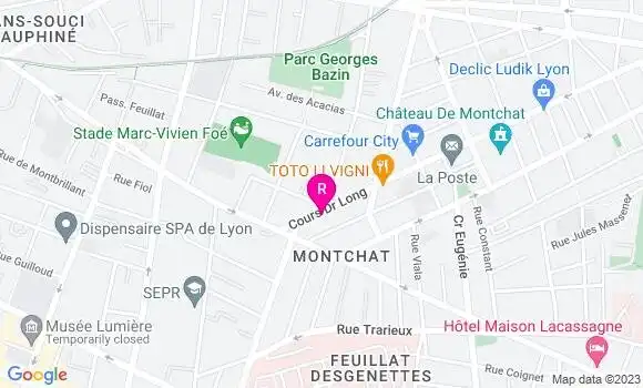 Localisation Restaurant Bar La Cour des Miracles