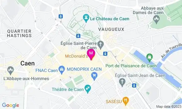 Localisation Café de Caen