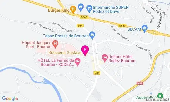 Localisation Brasserie Gustave