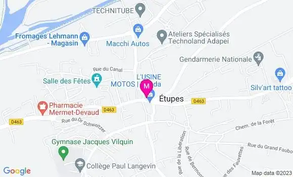 Localisation Restaurant  La Table Comtoise