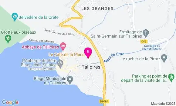 Localisation Restaurant  Le Cafe de la Place