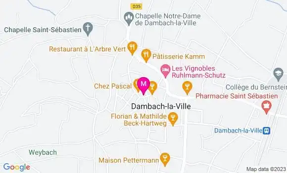 Localisation Restaurant  A la Vignette