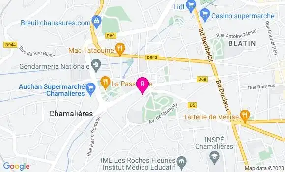 Localisation Restaurant Bar A Robinson