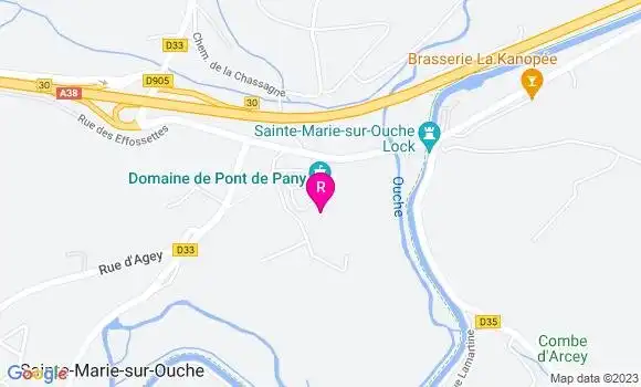 Localisation Restaurant  Domaine de Pont de Pany
