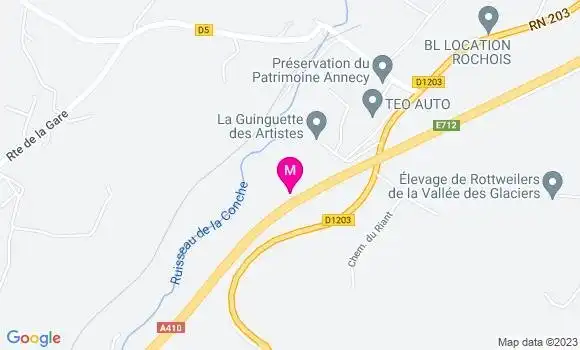 Localisation Restaurant  La Guinguette des Artistes