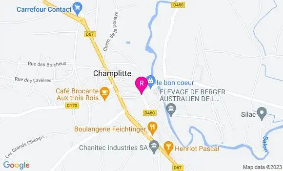 Localisation Restaurant Bar La Concorde