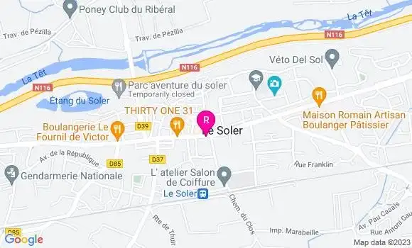 Localisation La Brasserie du Village