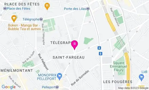 Localisation Restaurant  La Chope Saint Fargeau