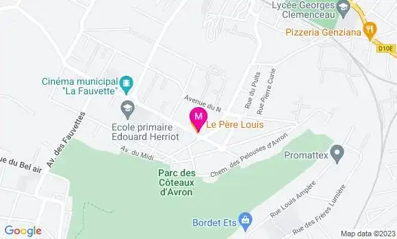 Localisation Restaurant  Le Père Louis