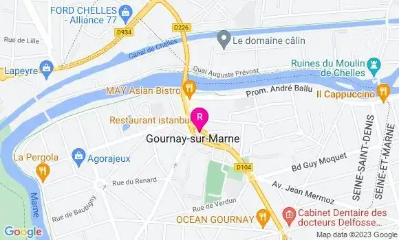 Localisation Restaurant  Le Brazza