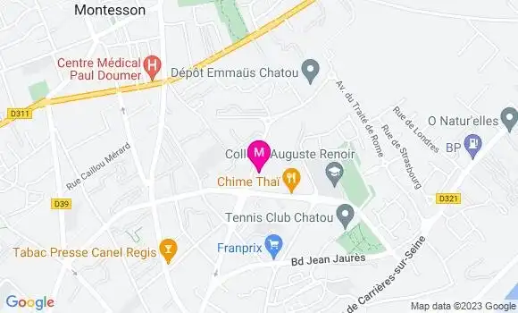 Localisation Restaurant  Le Tabac de Chatou