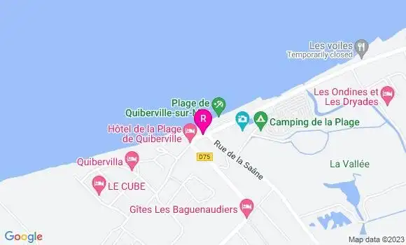 Localisation Restaurant Hôtel Hôtel de la Plage