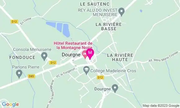 Localisation Café Restaurant des Promenades